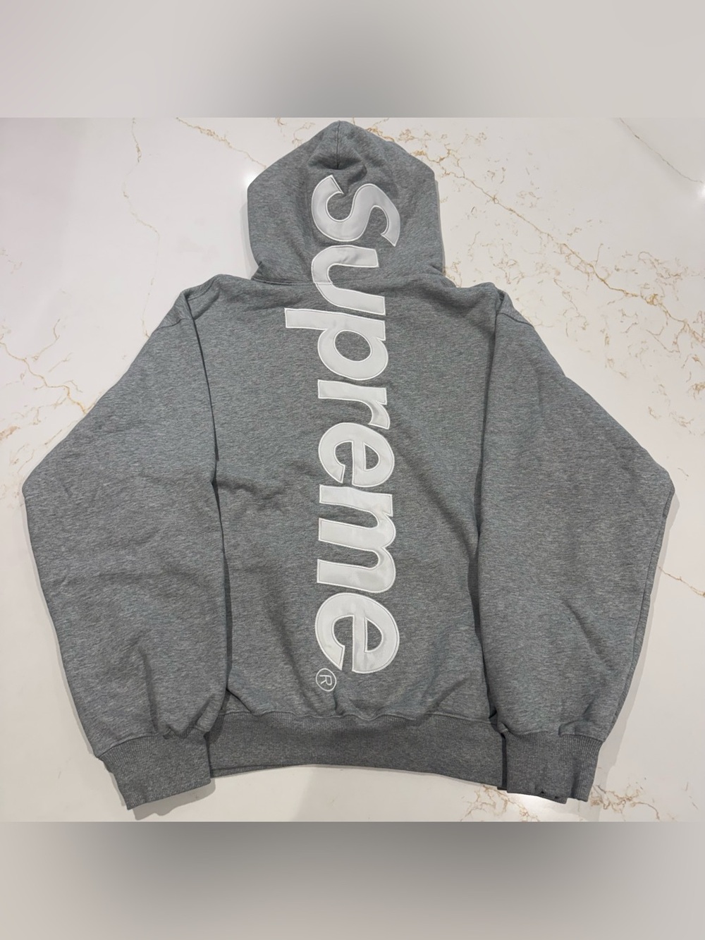 Supreme Hoodie Gray Size Large